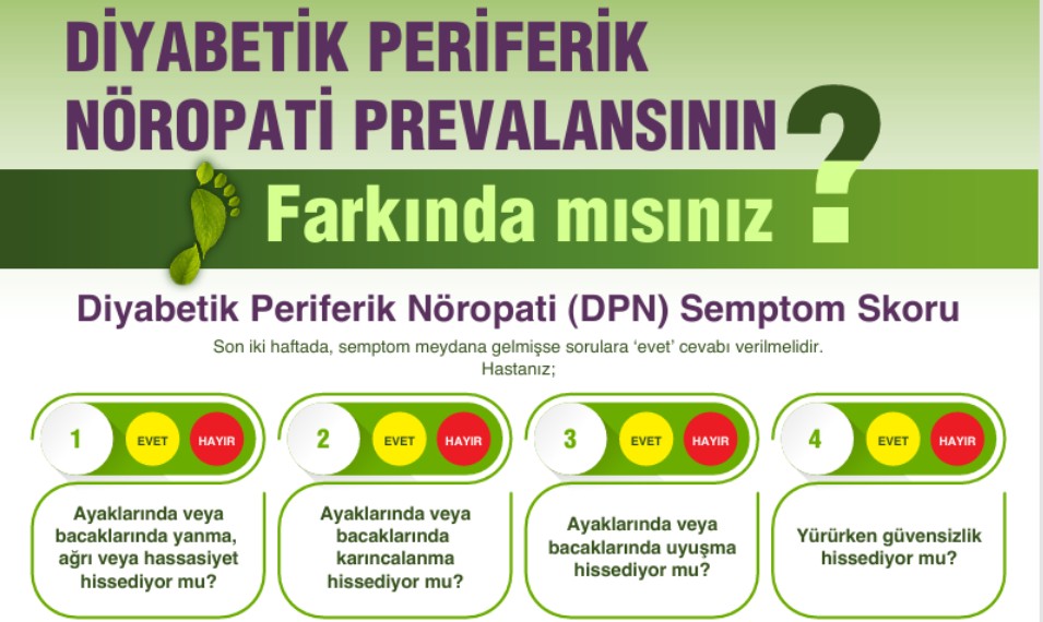 Diyabetik Periferik Nöropati Prevalansının Farkında mısınız?